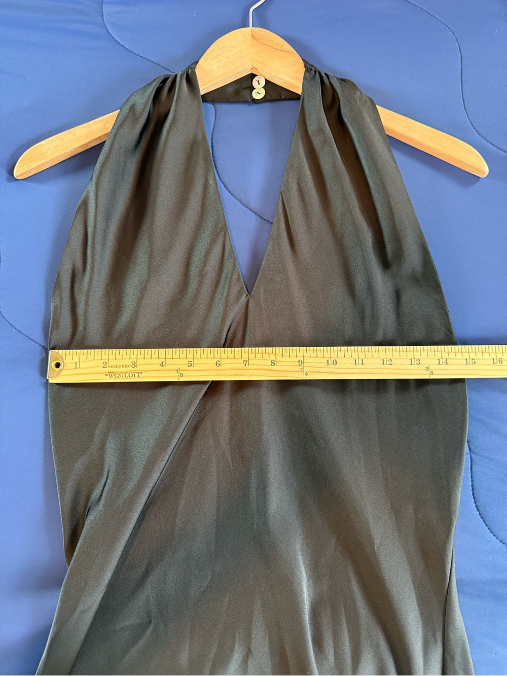 Show Me Your Mumu Jasmine Halter Maxi Dress Luxe Satin Size S Great Condition - Picture 9 of 12